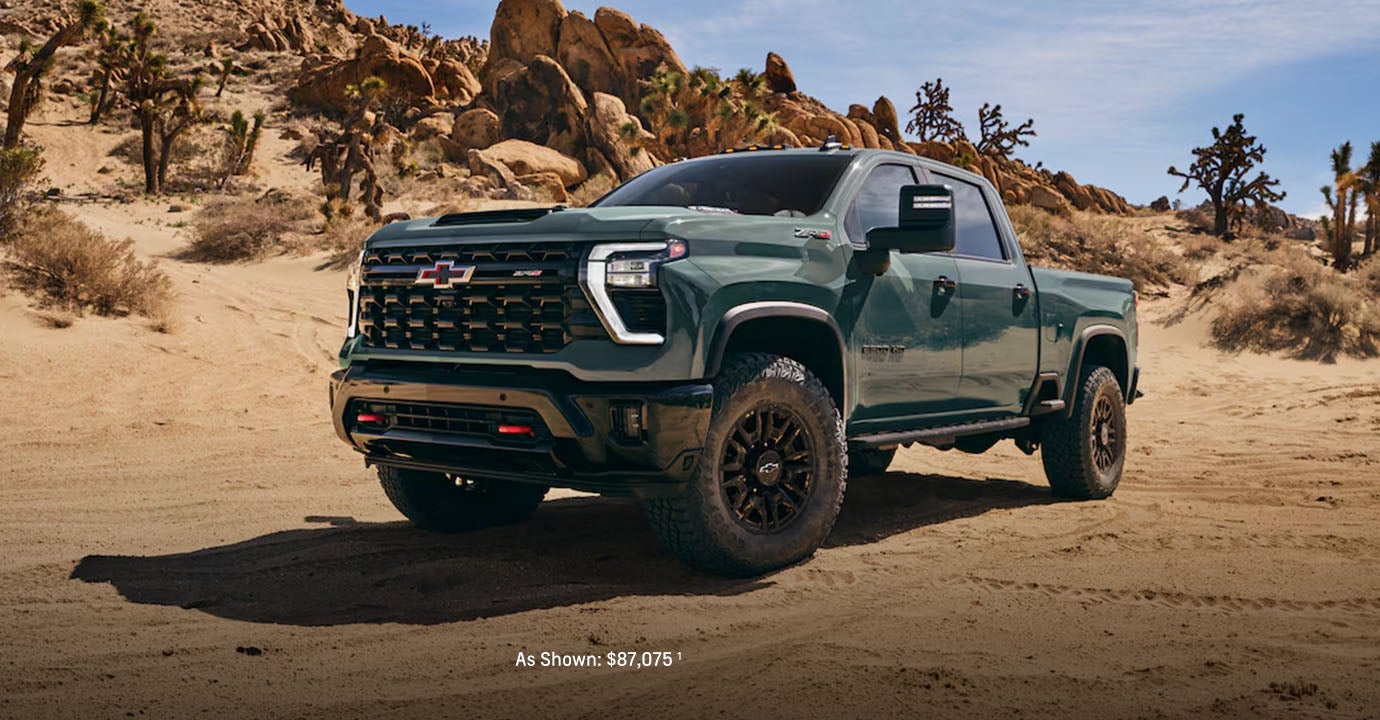 front right view of the the 2026 Silverado 2500HD
