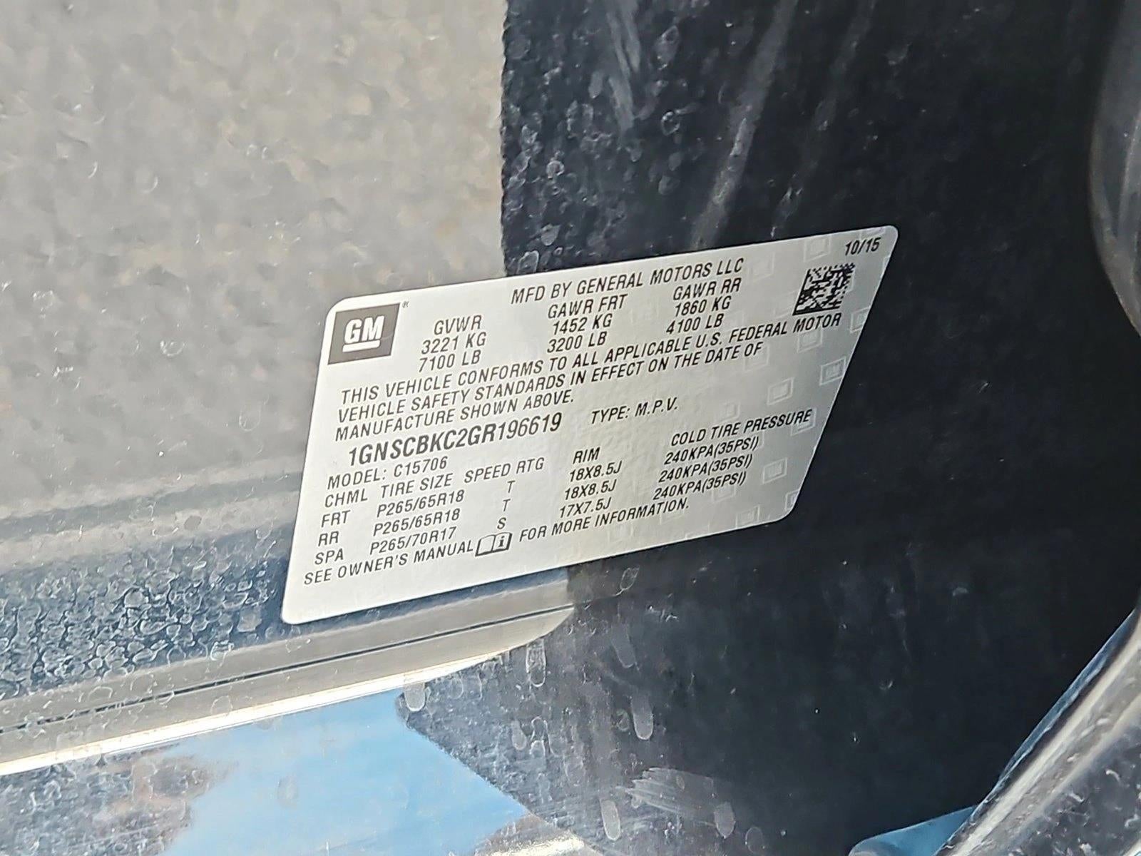 2016 Chevrolet Tahoe LT