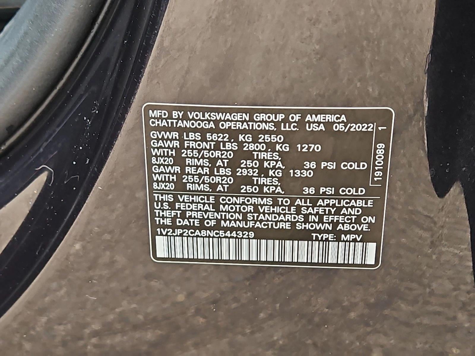 2022 Volkswagen Atlas 2.0T SE w/Technology