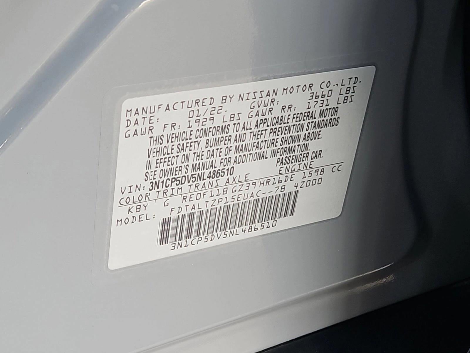 2022 Nissan Kicks SR Xtronic CVT
