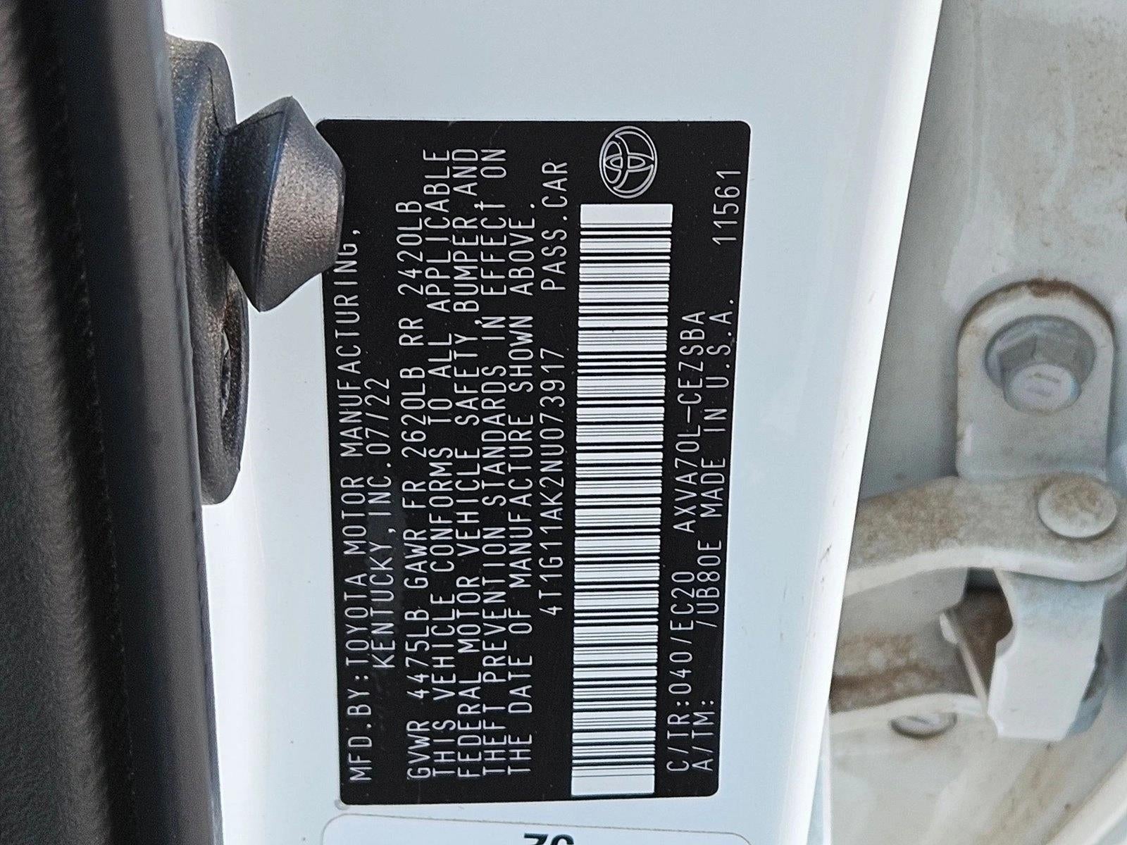 2022 Toyota Camry SE