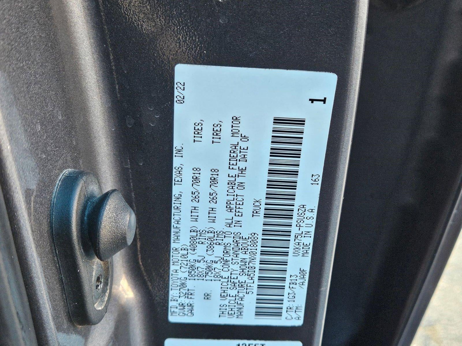 2022 Toyota Tundra 4WD SR5