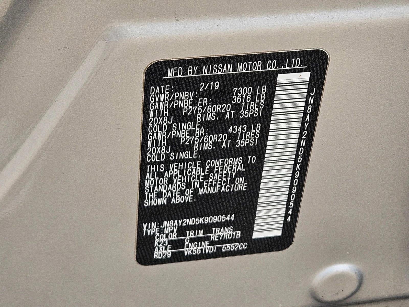 2019 Nissan Armada SL