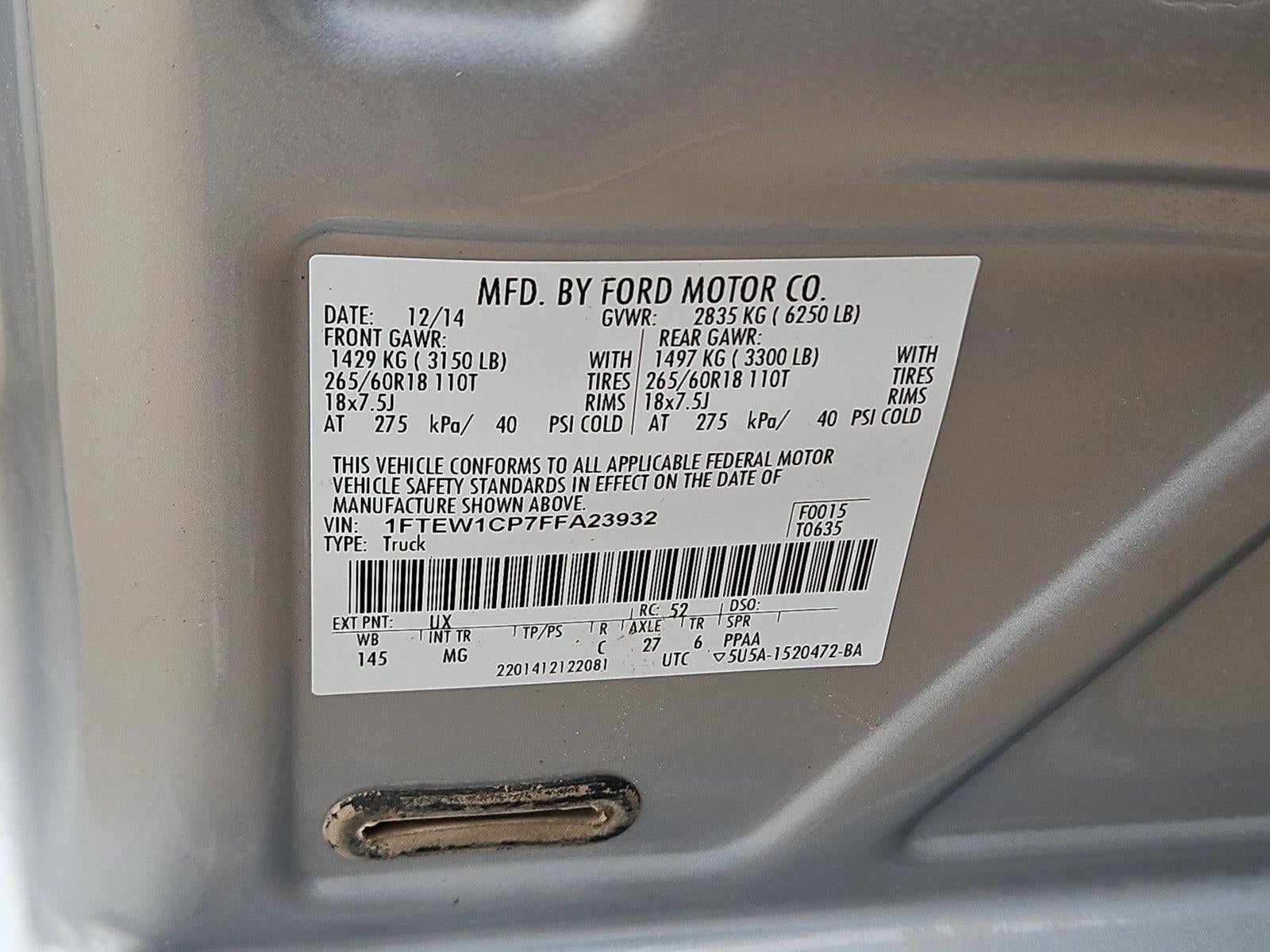 2015 Ford F-150 XL