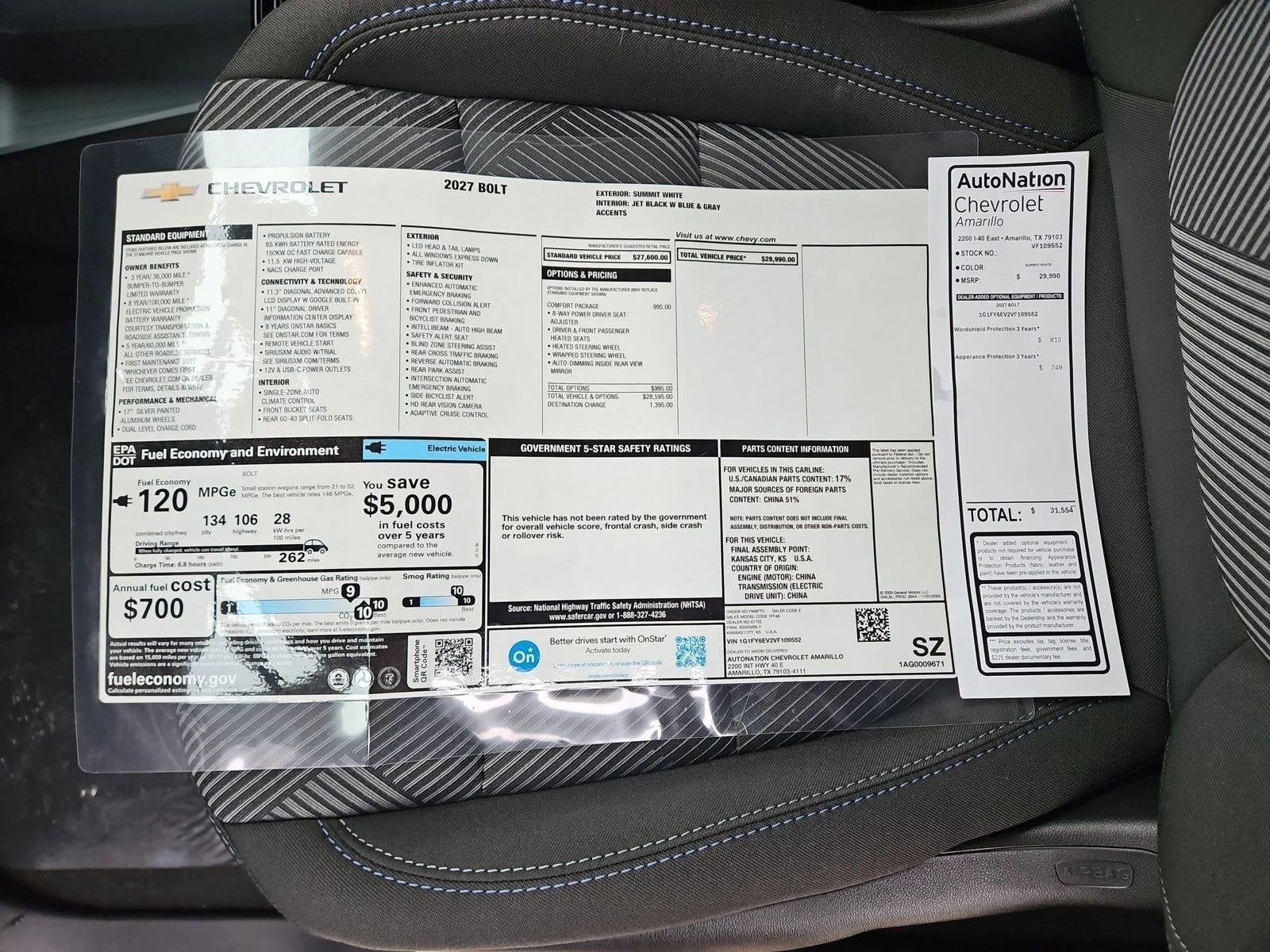 2027 Chevrolet Bolt LT