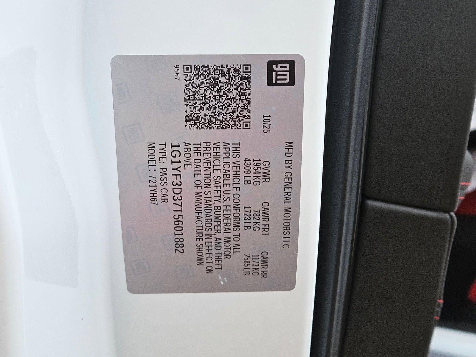 2026 Chevrolet Corvette Z06 3LZ