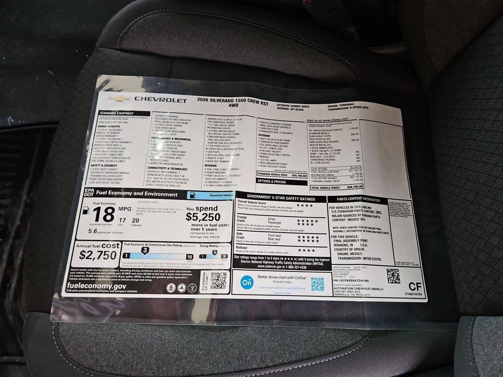 2026 Chevrolet Silverado 1500 RST