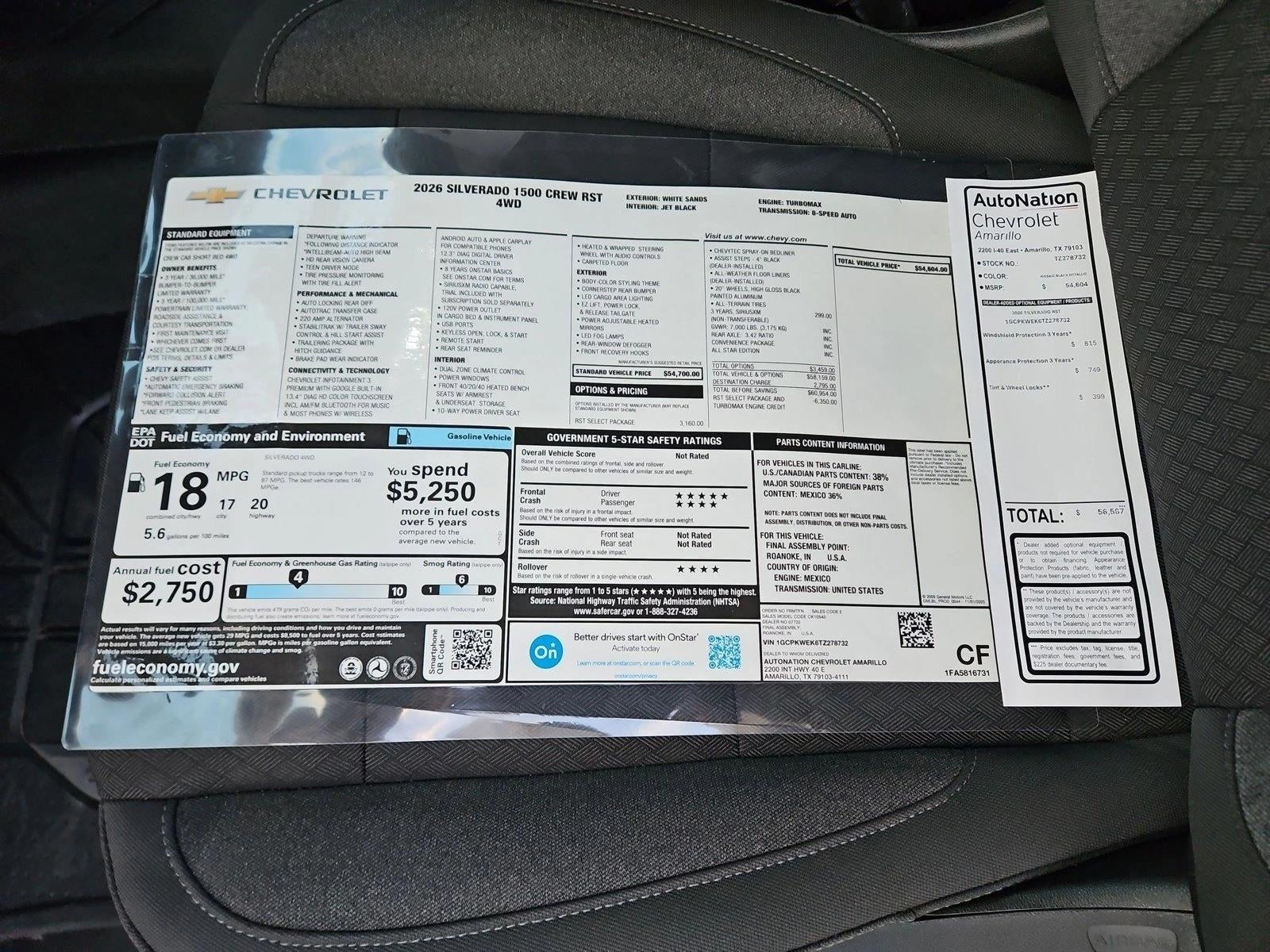 2026 Chevrolet Silverado 1500 RST