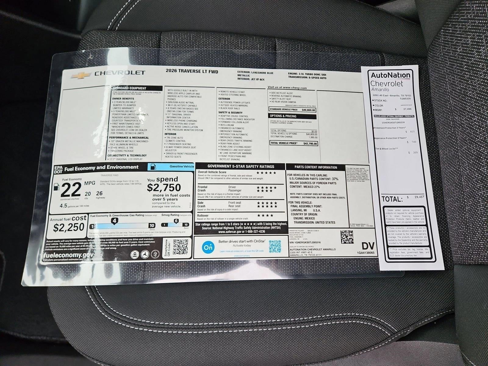 2026 Chevrolet Traverse LT