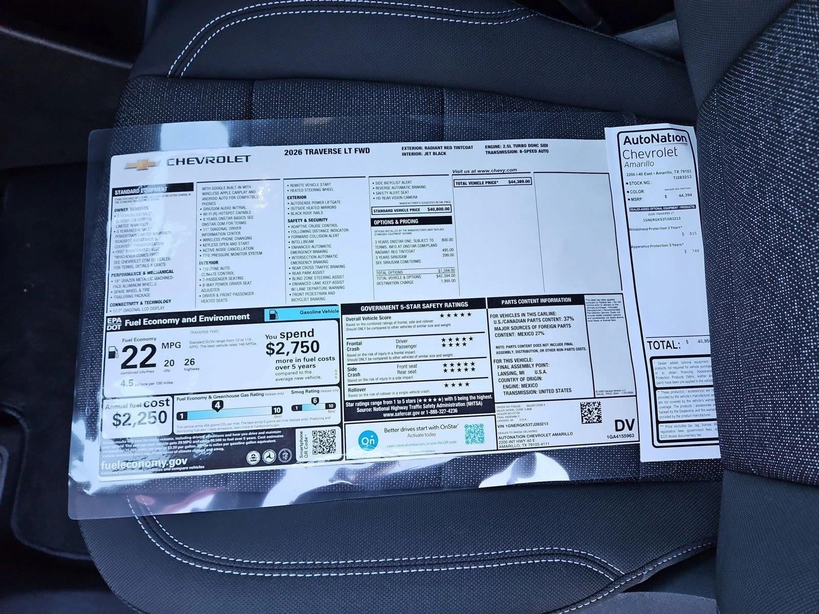 2026 Chevrolet Traverse LT