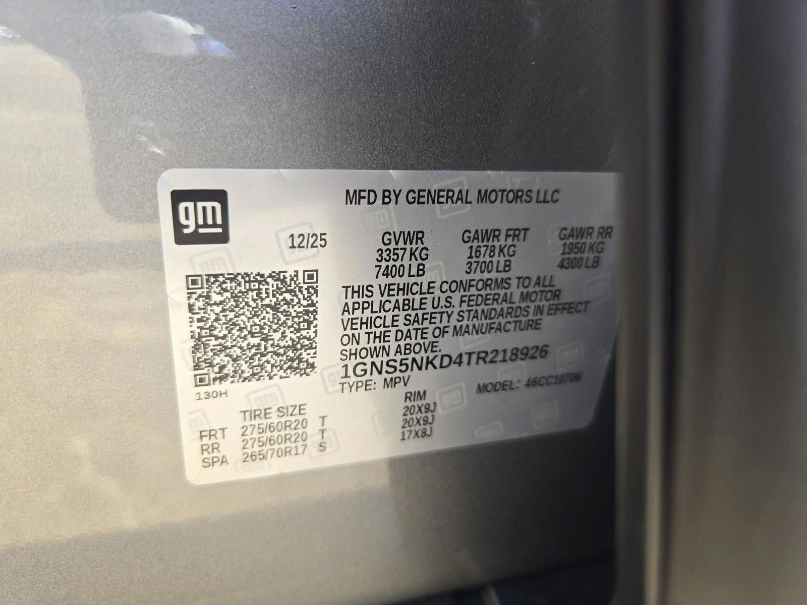 2026 Chevrolet Tahoe LT