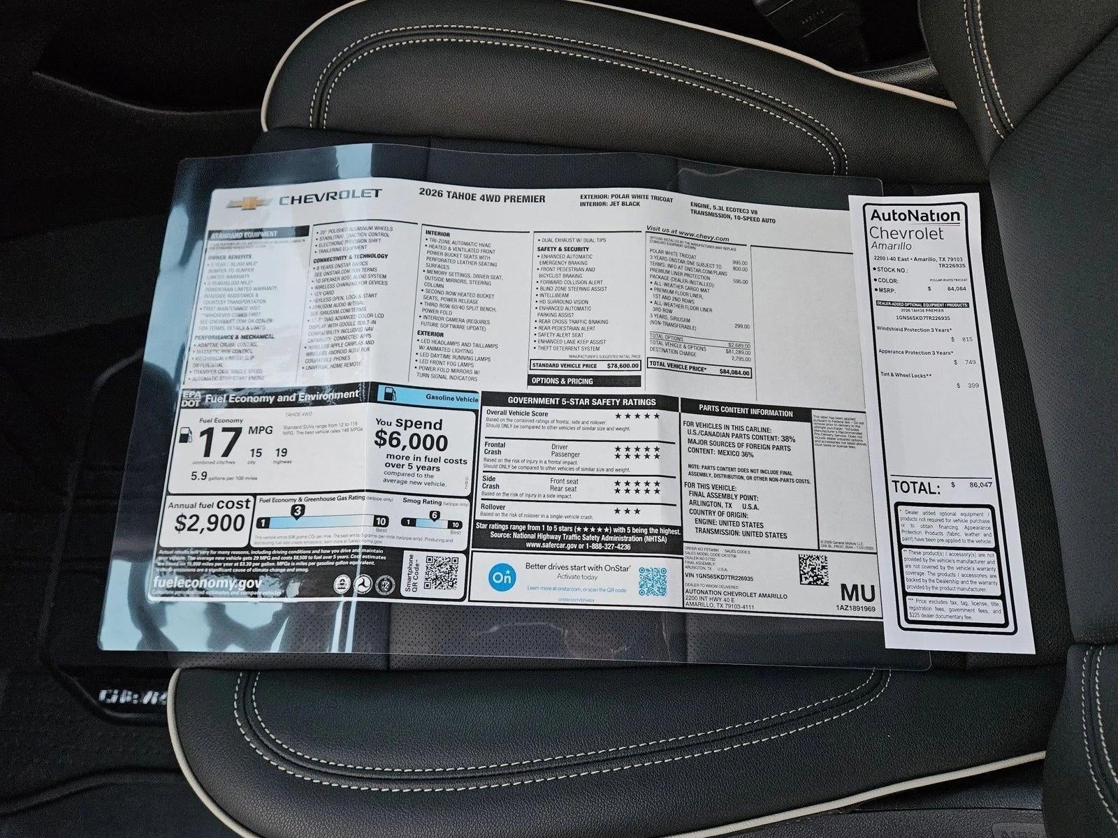 2026 Chevrolet Tahoe Premier