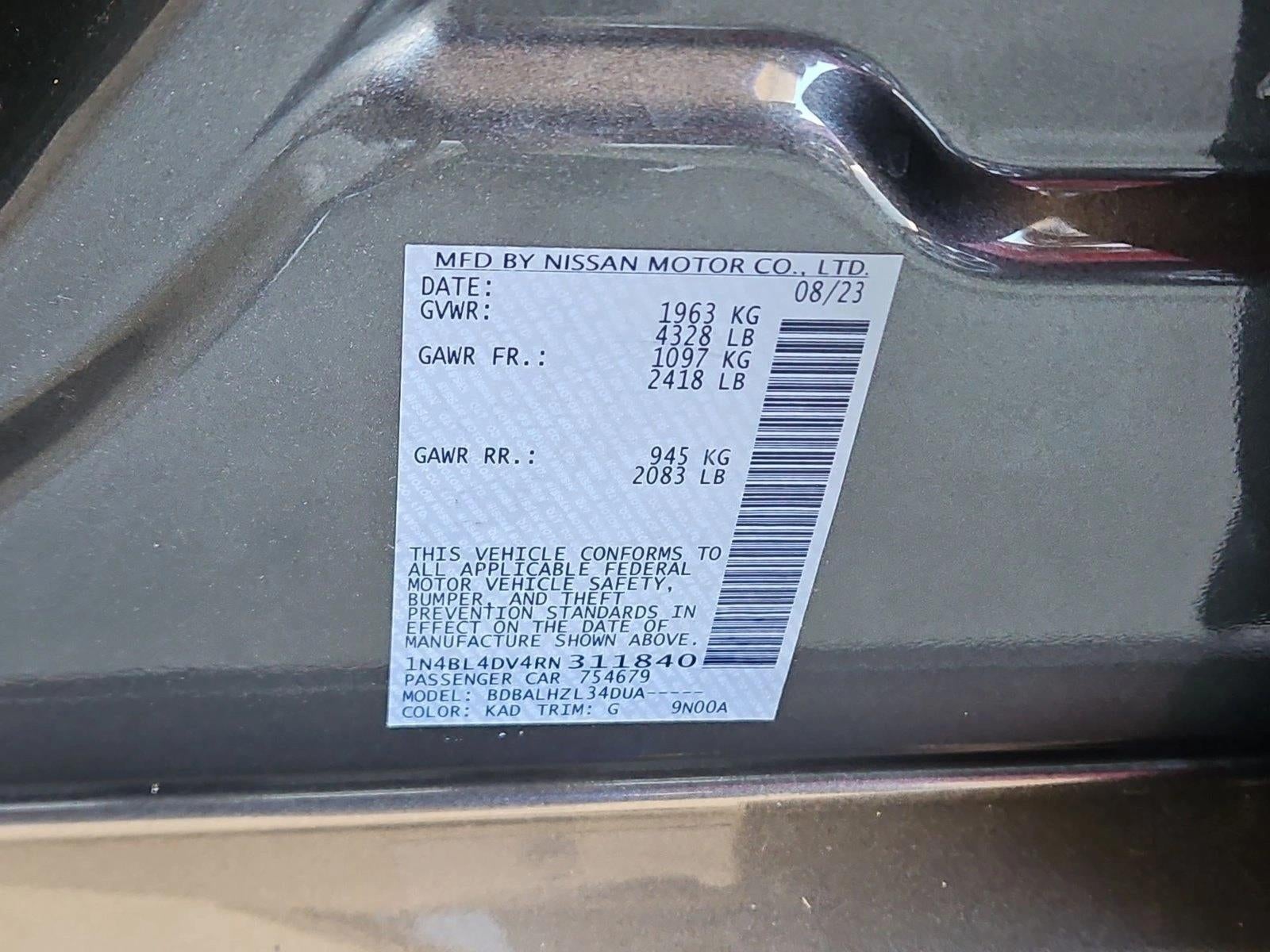 2024 Nissan Altima 2.5 SV