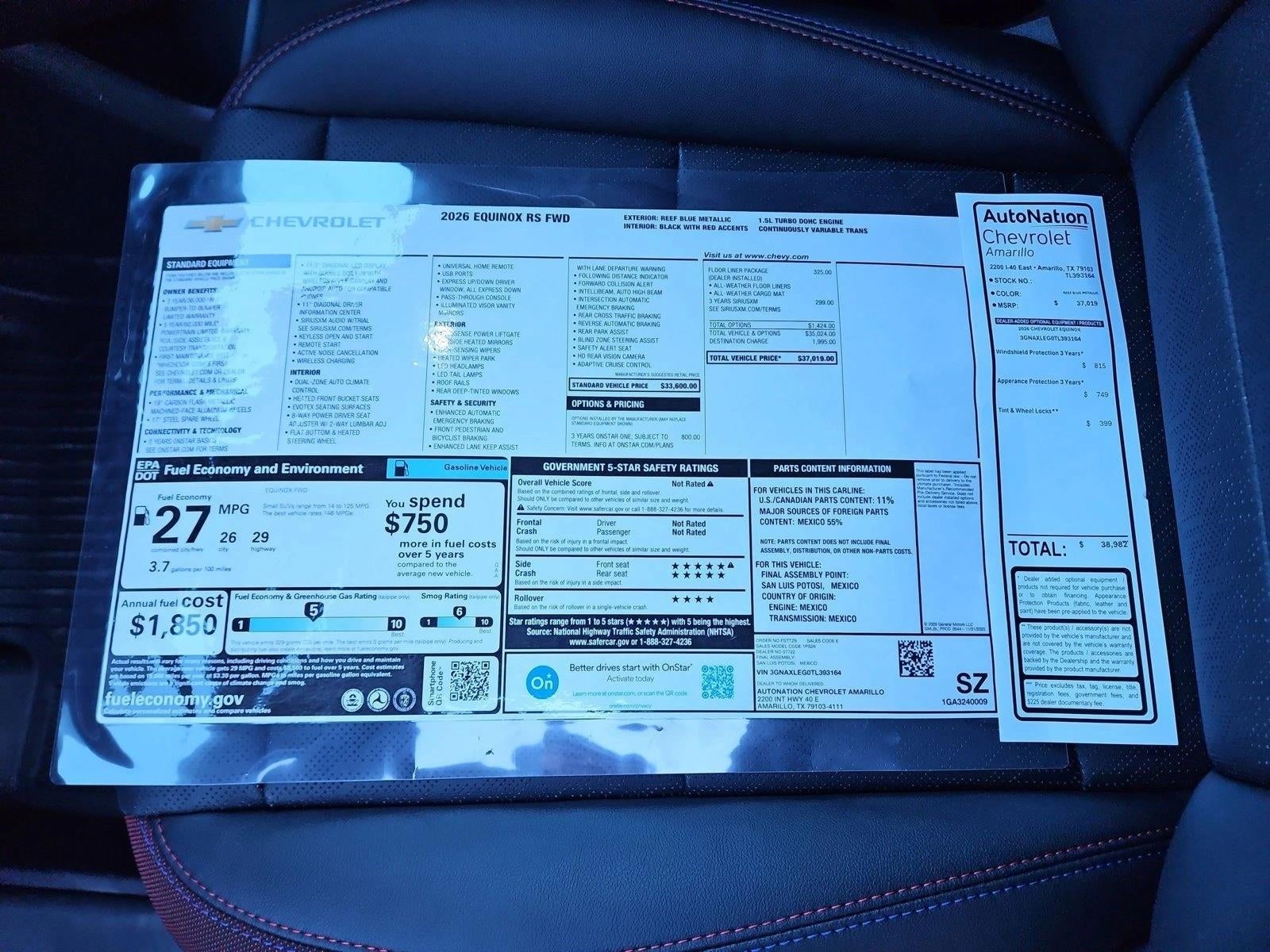 2026 Chevrolet Equinox RS