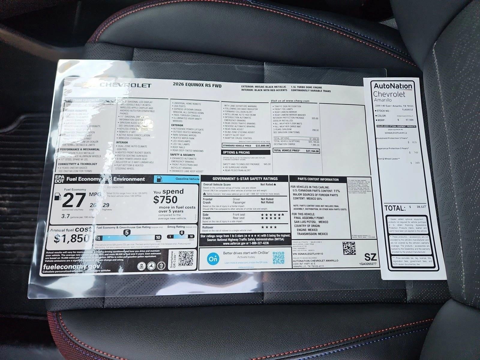 2026 Chevrolet Equinox RS