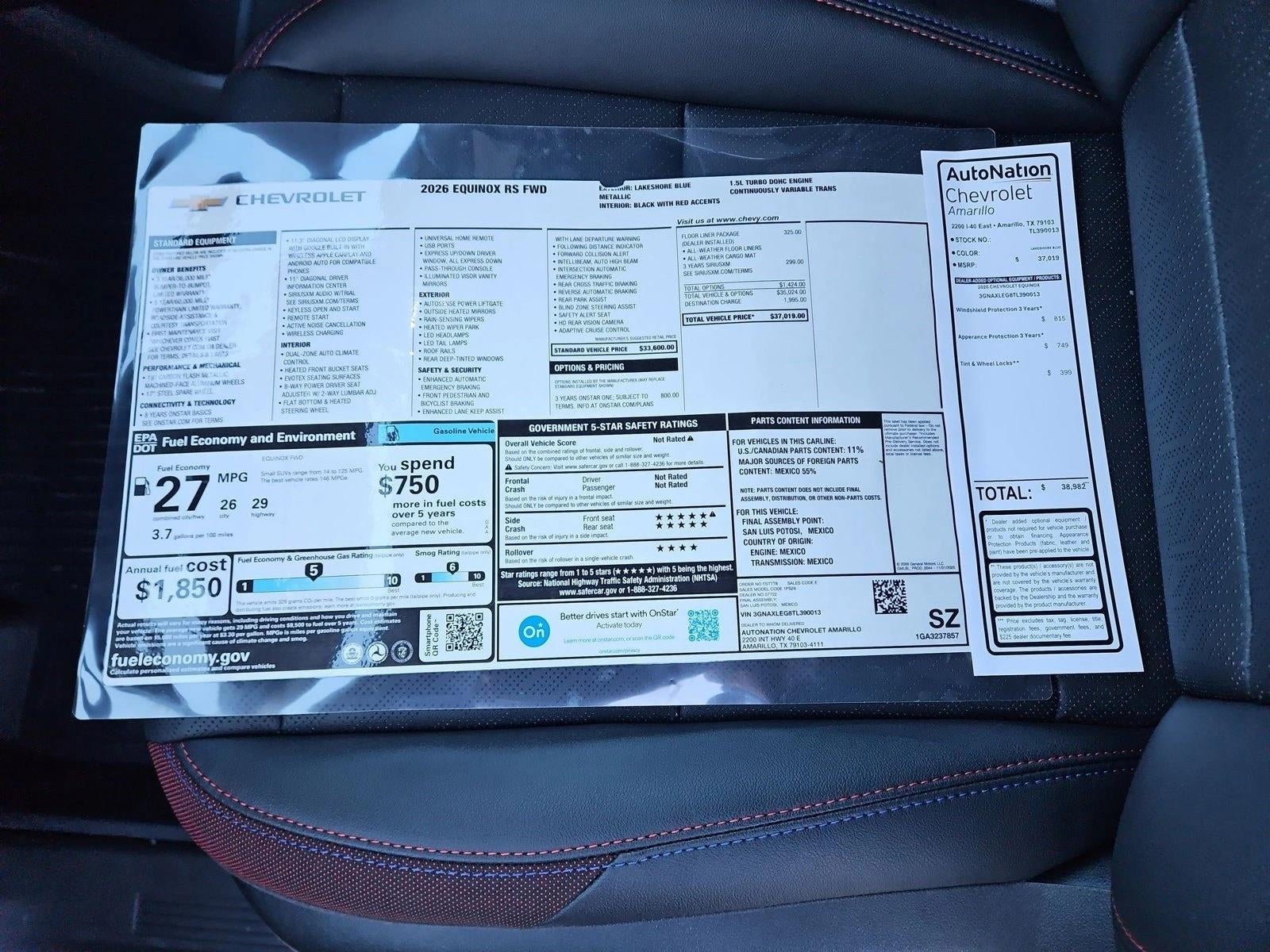 2026 Chevrolet Equinox RS