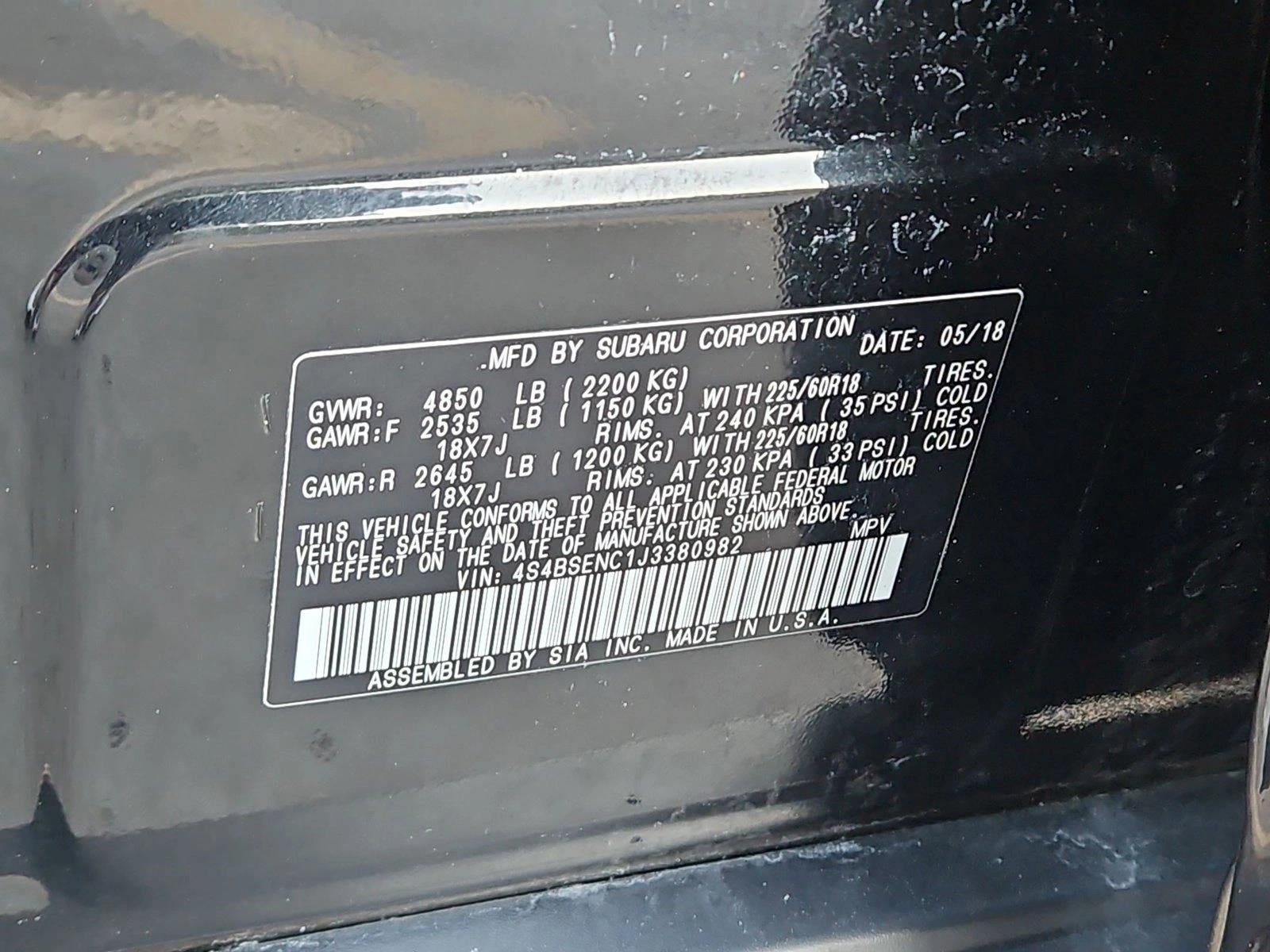 2018 Subaru Outback 3.6R Limited