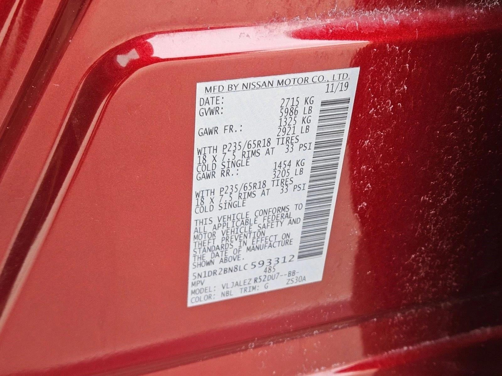 2020 Nissan Pathfinder SV