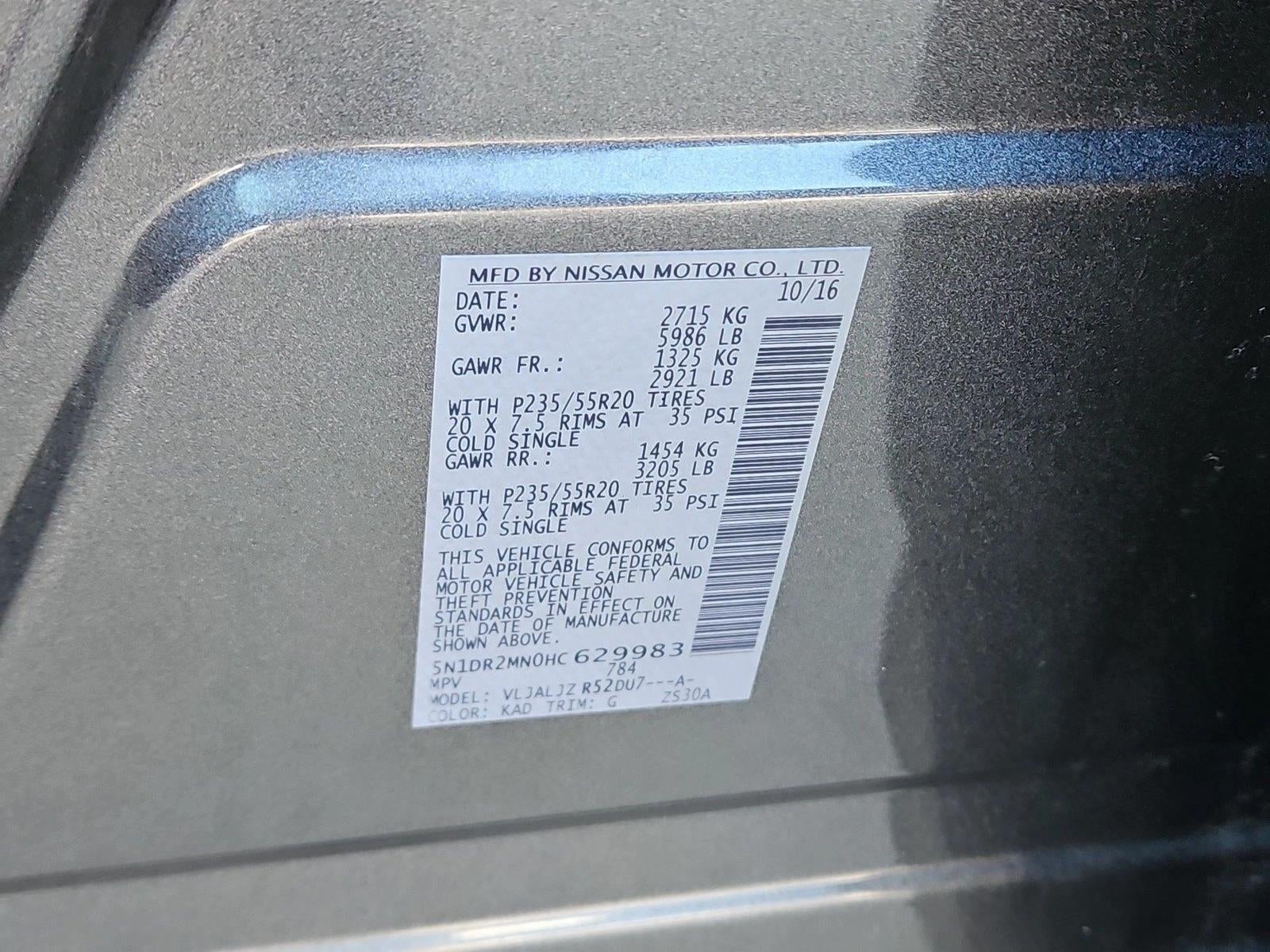 2017 Nissan Pathfinder Platinum