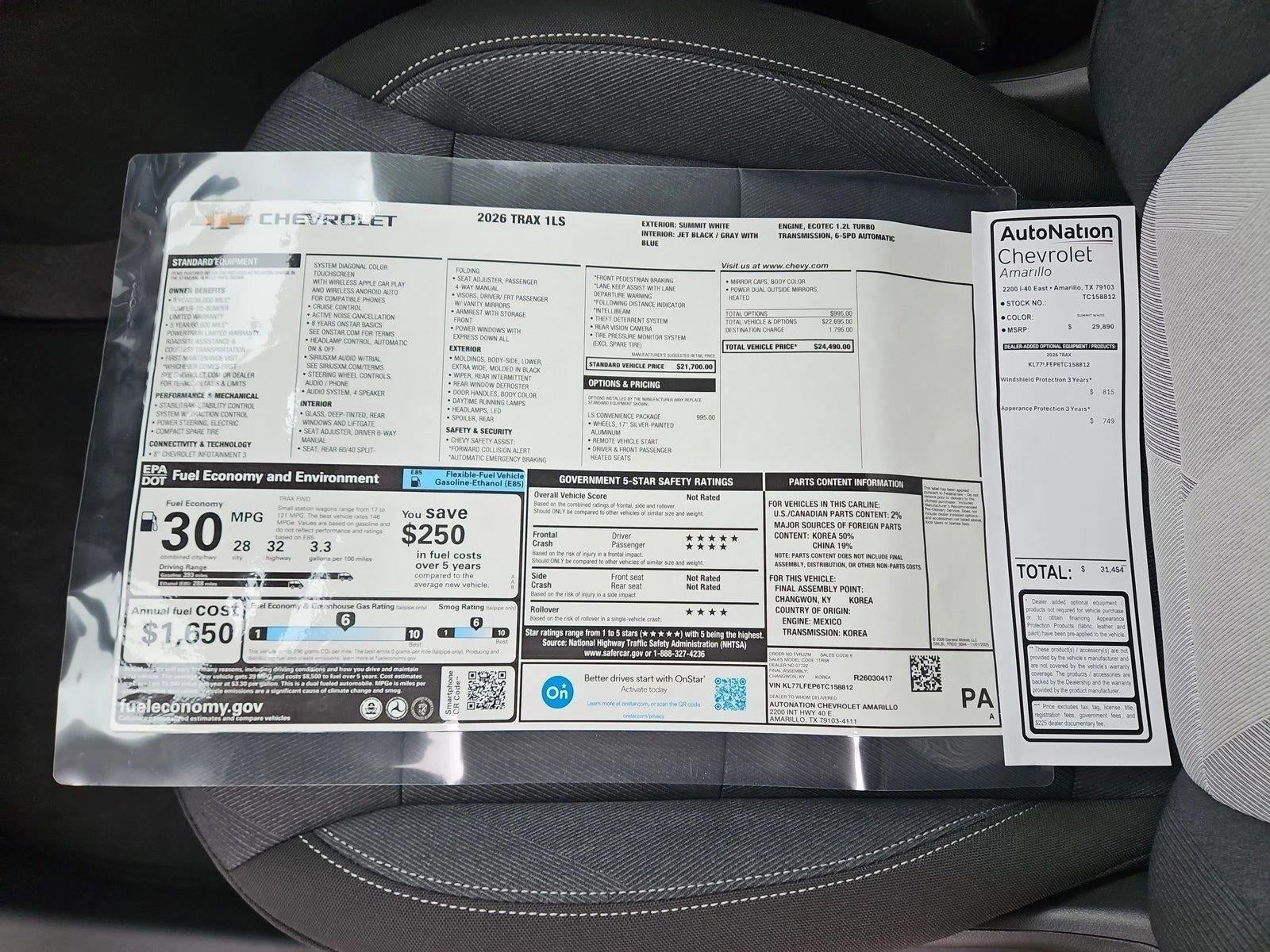 2026 Chevrolet Trax LS