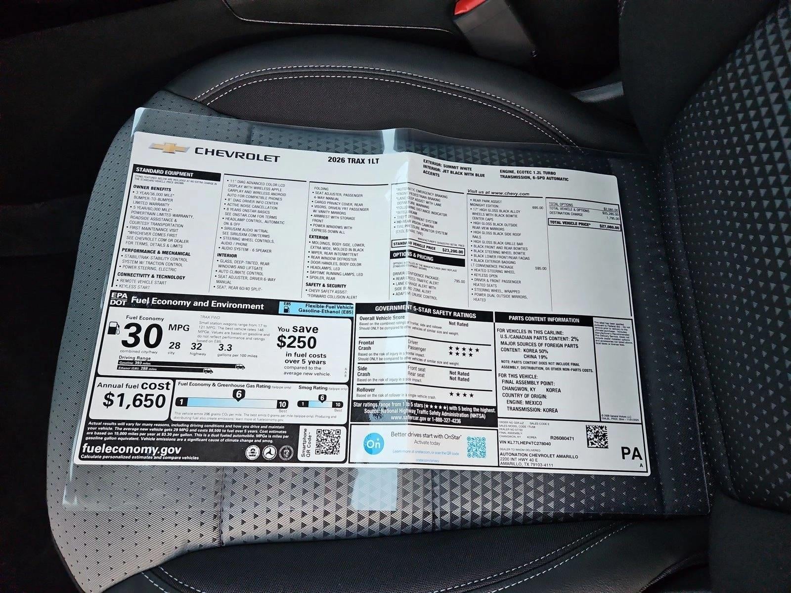 2026 Chevrolet Trax LT