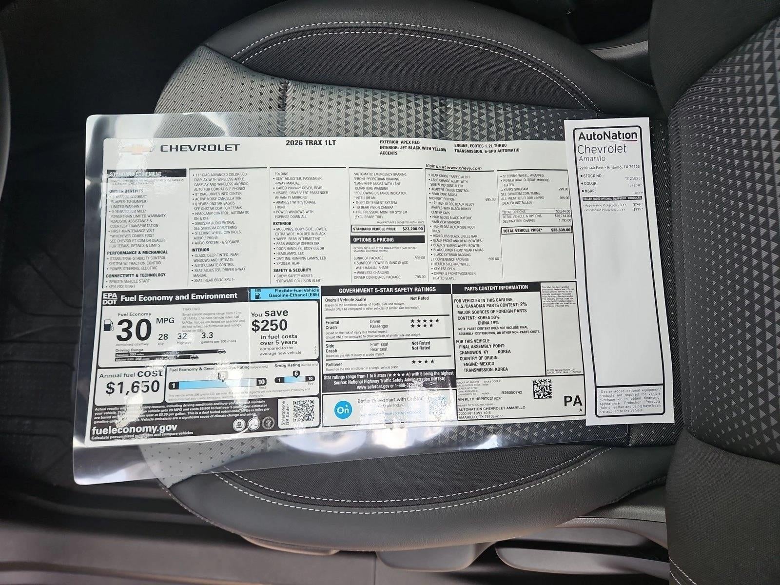 2026 Chevrolet Trax LT