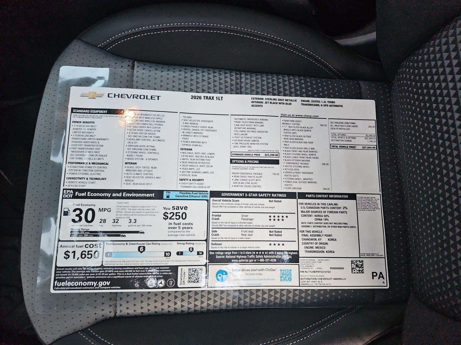 2026 Chevrolet Trax LT
