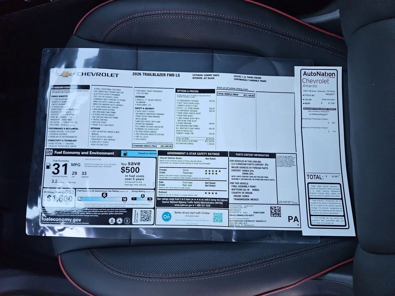 2026 Chevrolet Trailblazer LS