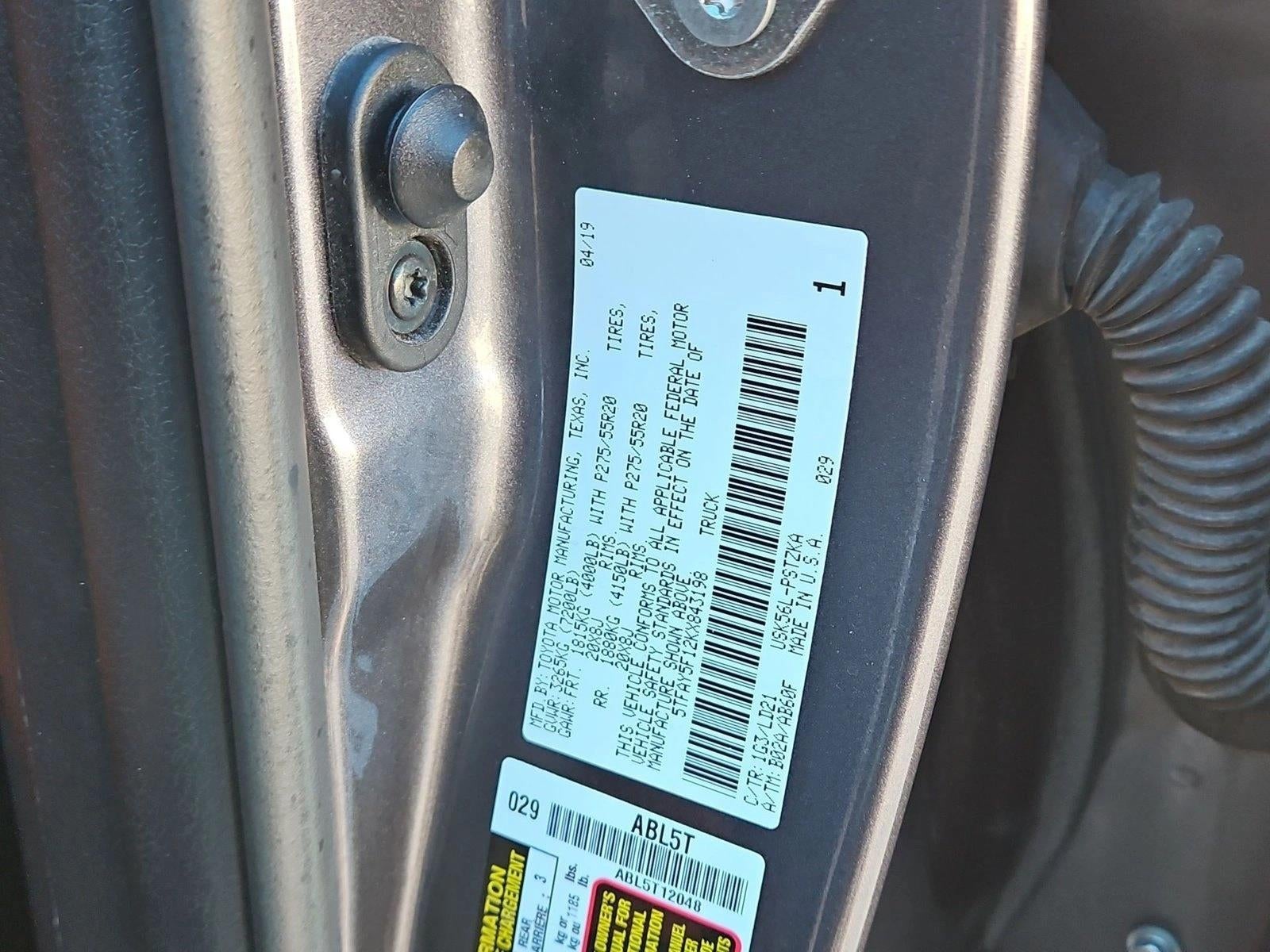 2019 Toyota Tundra 1794 5.7L V8
